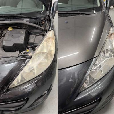 Renovace světel na vozidle Peugeot 208