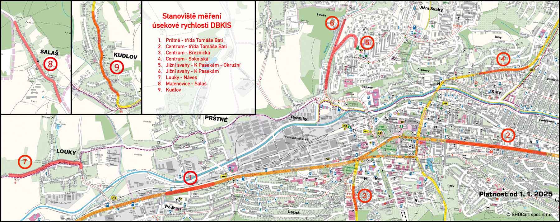 Úsekové měření ve Zlíně